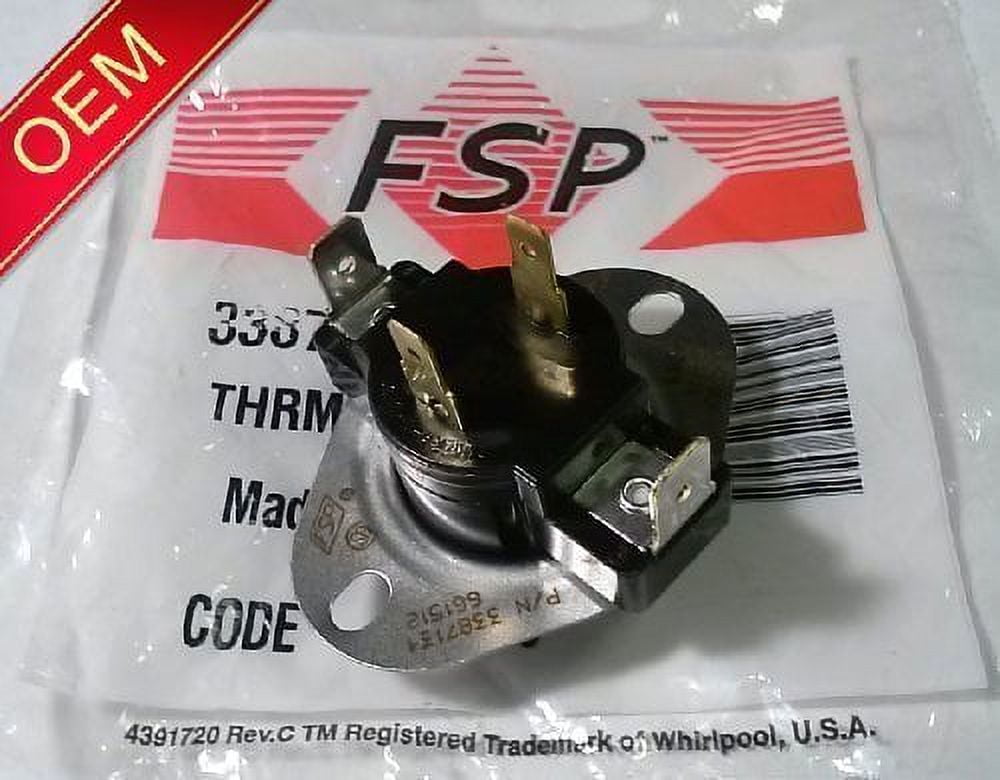 AP3131939 OEM FSP Dryer Cycling Thermostat For Whirlpool, Maytag, Roper, Estate, Kenmore, Sears, KitchenAid