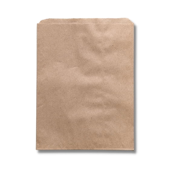 AP4I Flat Merchandise Paper Bags, Natural Kraft Paper Bags, 8.5"x 11" (1000 Count)