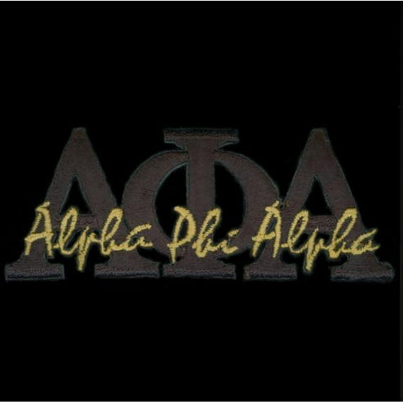 APA 1 3/8"T Black Signature Emblem W/Heat Seal Backing