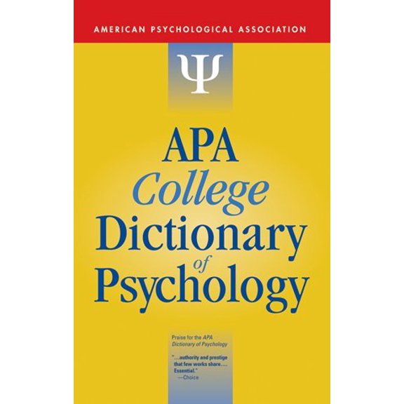 Pre-Owned APA College Dictionary of Psychology (Paperback) 1433804336 9781433804335