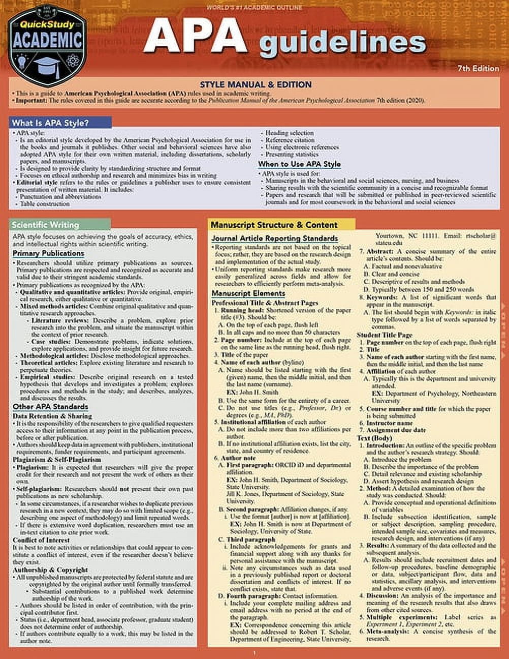 Research Outline Apa Style