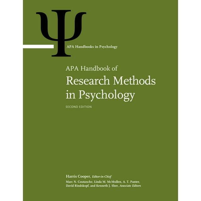 apa handbook of research methods in psychology foundations planning measures and psychometrics