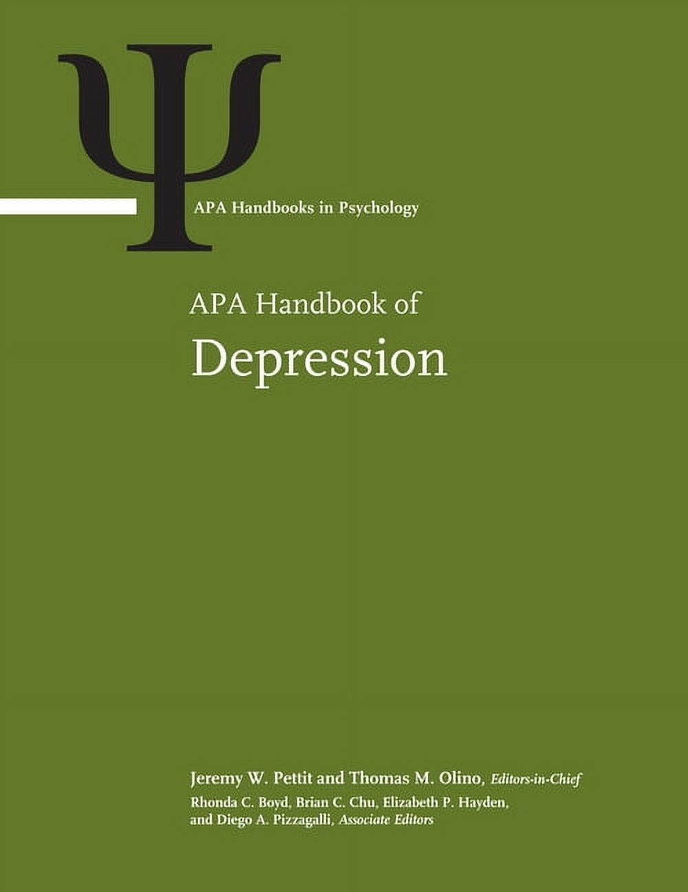 APA Handbooks in Psychology(r) APA Handbook of Depression: Volume 1: Classification, Co-Occurring Conditions, and Etiological Processes; Volume 2: Mino, (Paperback)