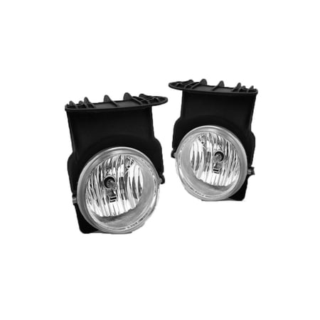 APA Replacement Fog Light Lamp 2003 2004 Sierra Truck Pickup with Bulb Passenger & Driver Pair Set 15190985 15190984