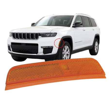 APA Replacement Front LED Side Marker Lamp for 2021 2022 2023 Grand Cherokee L WL Driver Left Side 68378433AB CH2550138
