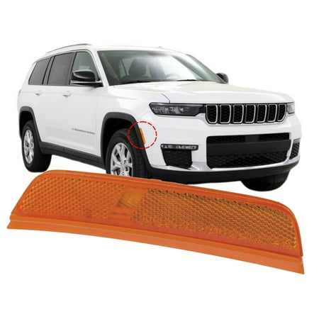 APA Replacement Front Side Marker Lamp LED Type for 2021 2022 2023 Grand Cherokee L WL Passenger Right Side 68378432AB CH2551138