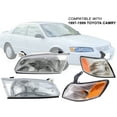 thumbnail image 1 of APA Replacement Head Light and Corner Signal Light for 1997 1998 1999 Toyota Camry 4 Piece Set with Driver and Passenger Side, 1 of 10