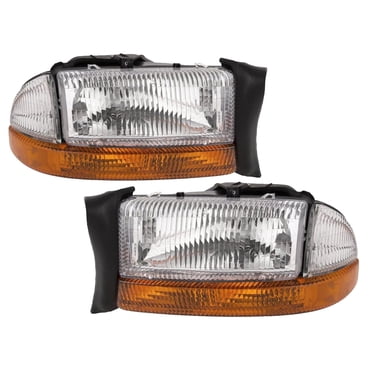 Maxcomotors 1PC Style Headlights For 97-04 Dodge Dakota & 98-03 Durango (Pair)