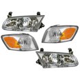 thumbnail image 1 of APA Replacement Headlight and Corner Turn Signal Lamp Combination Set for 2000 2001 01 00 Camry Pair of Passenger Right and Driver Left Side TO2503130 TO2502130 TO2531136 TO2530136, 1 of 8