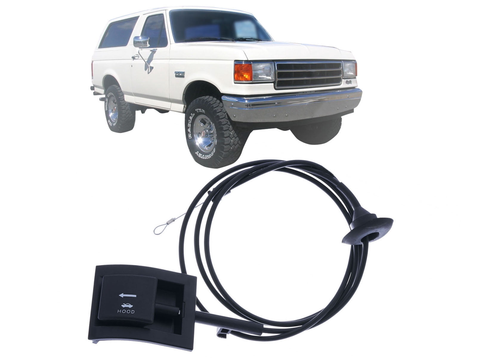 Front Hood Release Cable For 1987-1996 Jeep Cherokee XJ & Wagoneer – Direct Fit Replacement #55026030
