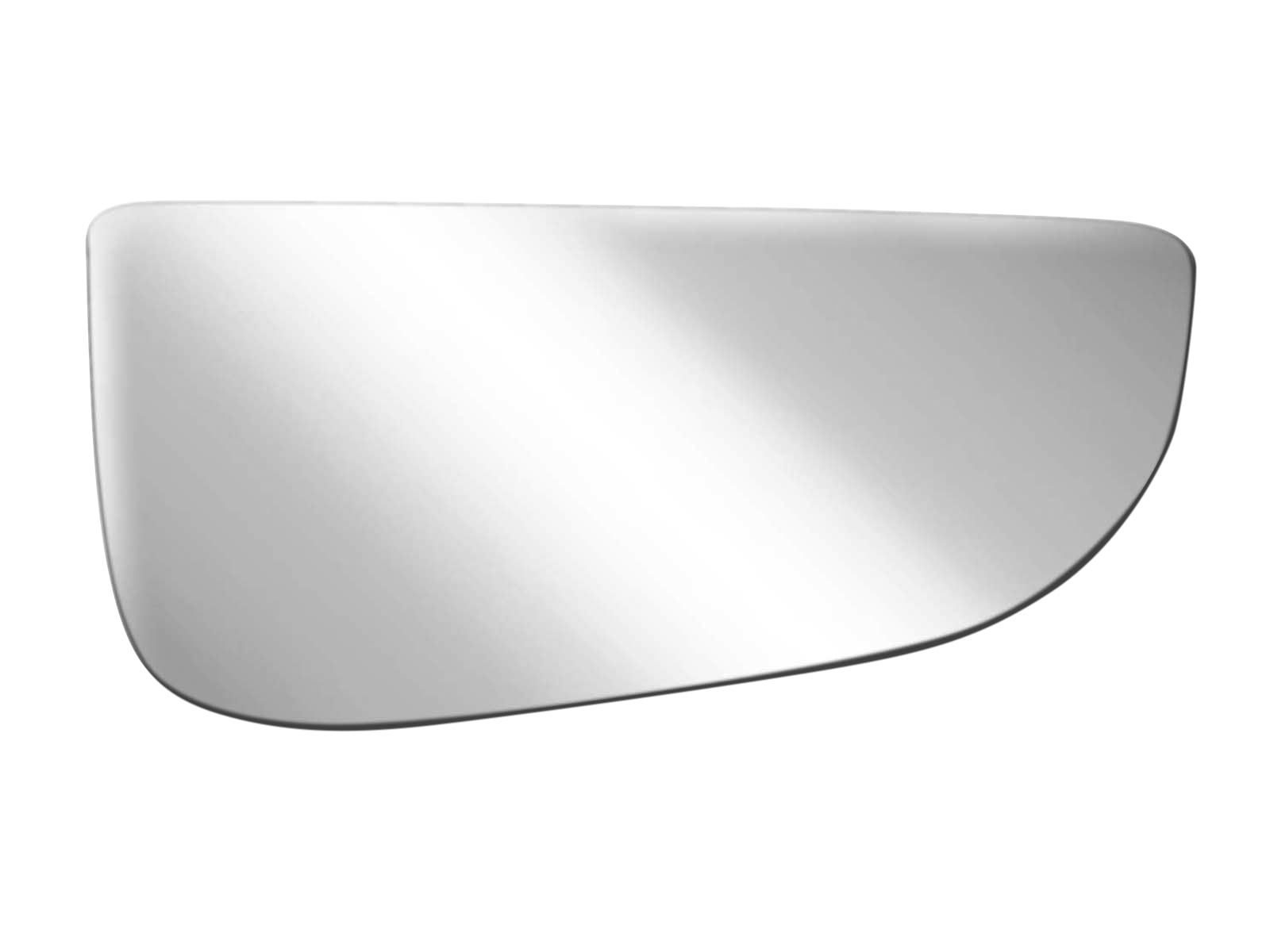 Driver Side Lower Wide View Tow Mirror Glass With Pads For 2007-2019 GM Pickup & SUV – Stick-On, Manual Fold, No Heat