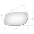 thumbnail image 1 of APA Replacement Mirror Glass Non-Heated W/O Backing Plate for 1998 - 2011 Town Car Driver Left LH 1W1Z17K707CA, 1 of 5
