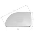 thumbnail image 1 of APA Replacement Mirror Glass Non-Heated for 05-09 Equinox 02-07 Vue 06-09 Torrent Driver Left LH 22629357 GM1323671, 1 of 5
