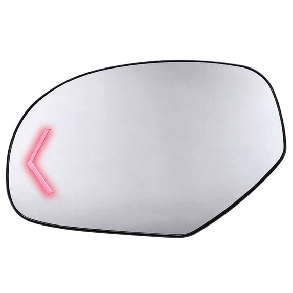 APA Replacement Mirror Glass Power Heated with Arrow Turn Signal fits 2007 - 2013 SILVERADO SIERRA 1500 ESCALADE AVALANCHE Driver Left Side GM1324137