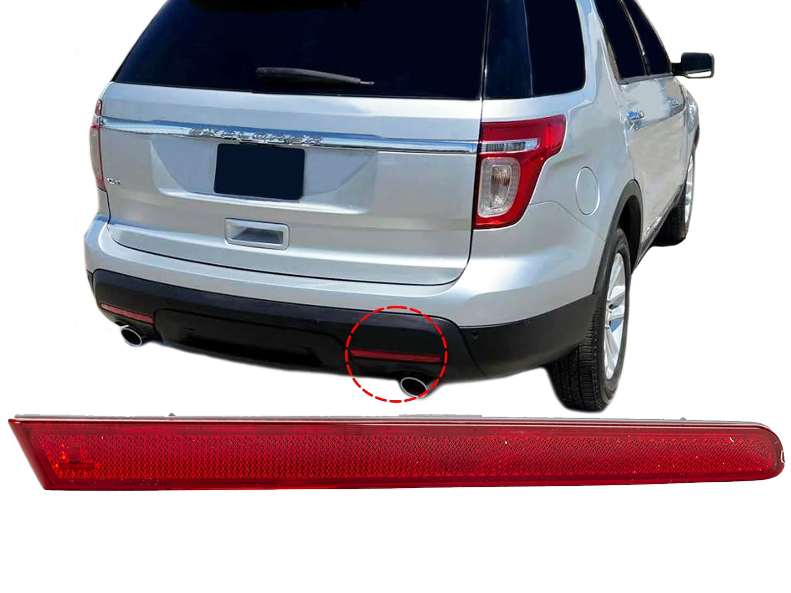 APA Replacement Rear Bumper Reflector for 2011 2012 2013 2014 2015 ...