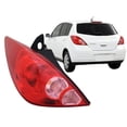 thumbnail image 1 of APA Replacement Rear Lamp Tail Light for 2007 2008 2009 2010 2011 2012 Versa Hatchback with Bulbs Included Driver Left Side 26555EM30A NI2800181C with CAPA Certified, 1 of 9