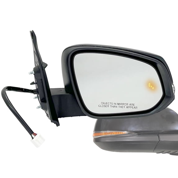 APA Replacement for Rear View Mirror 2016 - 2023 TACOMA Power Heated with Blind Spot Detection with Turn Signal Light Paint-to-Match Smooth Cap Passenger Right Side 8791004240 TO1321350