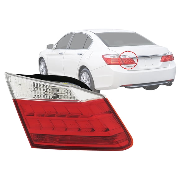 APA Replacement for Inner Rear Lamp 2013 2014 2015 Accord EX-L Touring Hybrid with Light Bulb Included Driver Left Side 34155T2AA11 HO2802106