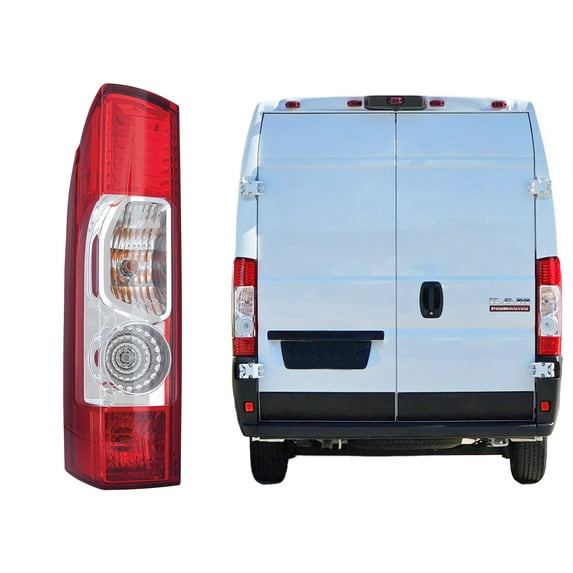 APA Replacement for Tail Light Rear Lamp 2014 - 2021 ProMaster 1500 2500 3500 with Bulbs Driver Left Side 4725947AD CH2800205C