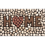 APACHE MILLS Masterpiece AP 779-1029F Door Mat, Home Stone Surface Pattern, 30 in L, 18 in W, Green