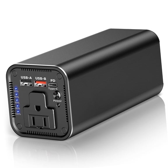 MASALUO P6-2 100W Portable Power Bank with AC Outlet - 98Wh/27000mAh ,With 65W PD , for Laptop, MacBook, HP, Travel,Hunting and Outdoor Use