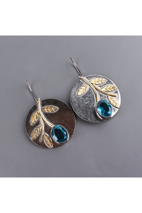 APATITE Earrings 925 Sterling Silver Jewelry