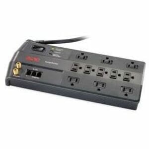 APC P11VT3 SurgeArrest Performance 11-Outlets Surge Suppressor - NEMA 5-15P - 3020 J - 120 V Input - 120 V AC Output - Modem/Fax/DSL, Cable Modem/Video Protection - 8 ft APC P11VT3 SurgeArrest Performance 11-Outlets Surge Suppressor - NEMA 5-15P - 3020 J - 120 V Input - 120 V AC Output - Modem/Fax/DSL, Cable Modem/Video Protection - 8 ft