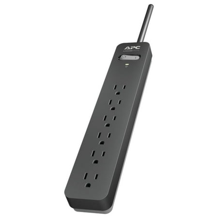 APC - SurgeArrest Essential 6 Outlet 1080 Joules Surge Protector - Black