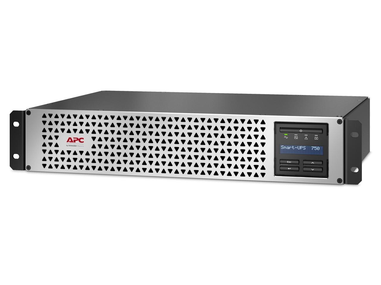 APC Smart-UPS Line Interactive 750VA Lithium-ion Rack/Tower 2U 120V 6x NEMA 5-15R outlets SmartConnect Port+Network Card Short Depth AVR