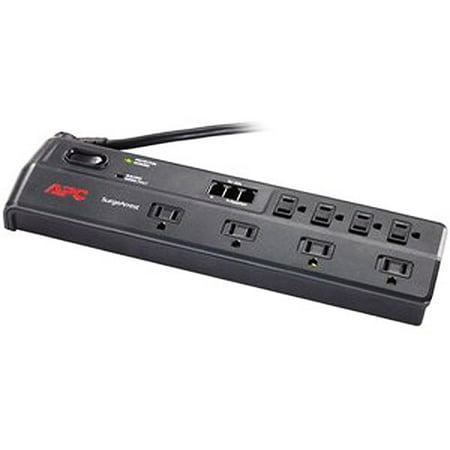 APC 8-Outlet Surge Protector 2525 Joules with Telephone and DSL Protection, SurgeArrest (P8T3)