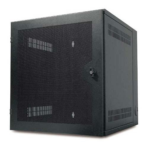 APC AR100HD 13U NetShelter WX w/Threaded Hole Vertical Mounting Rail Vented Front Door Black