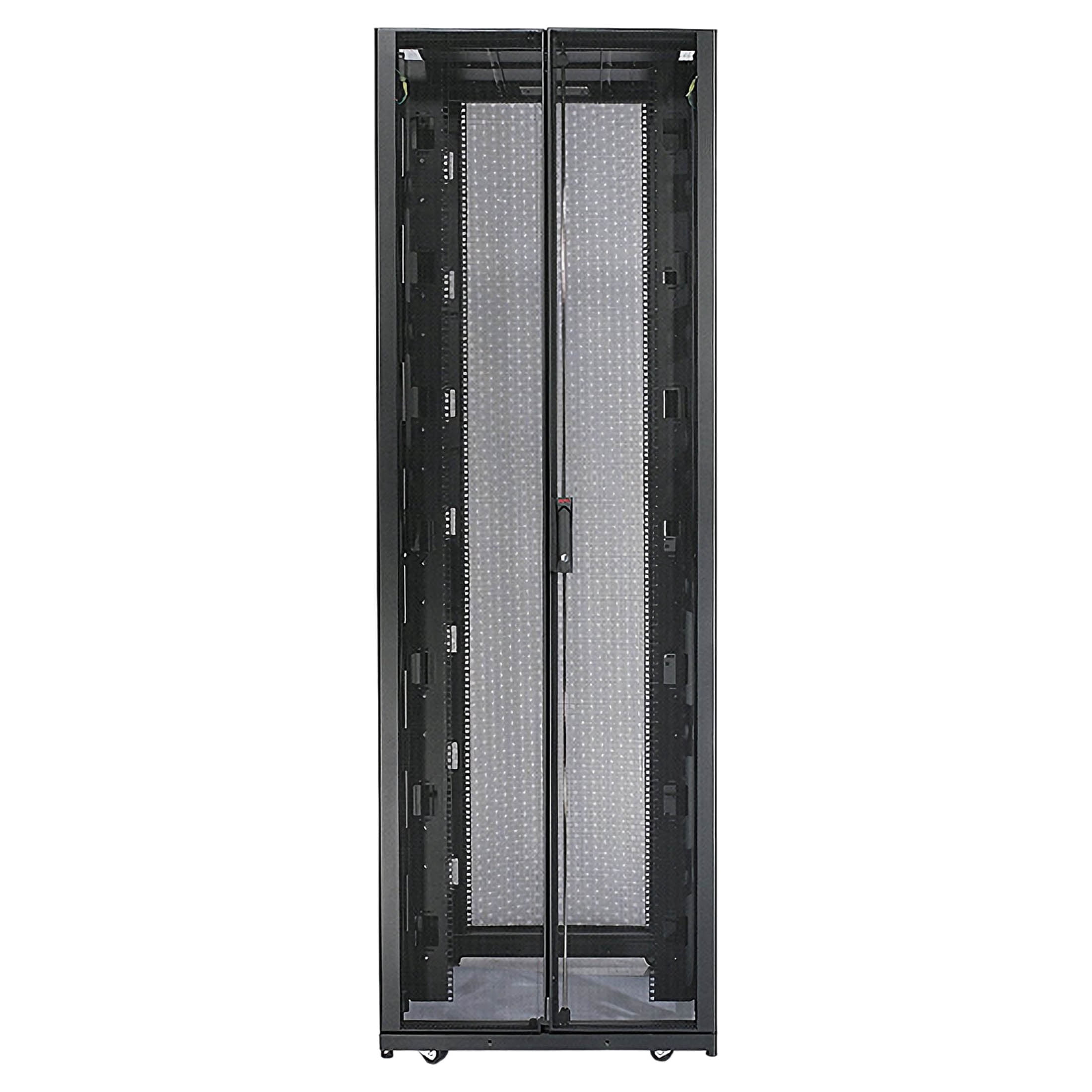 APC NetShelter SX Enclosure with Roof and Sides - Rack - black - 42U - 19" - TAA Compliant - for P/N: SMT2200I2U-BR, SRT1000XLA, SRT1500XLA, SRT2200XLA, SRT3000XLA, SRT3000XLAUS