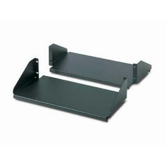 Schneider Electric Double Sided Fixed Shelf for 2-Post Rack 250 lbs Black