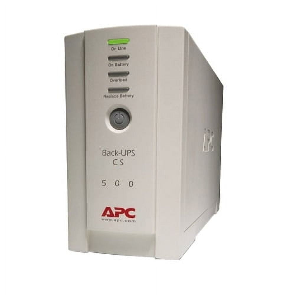 APC® Bk500 Back-Ups Cs Battery Backup System, 6 Outlets, 500 Va, 480 J BK500