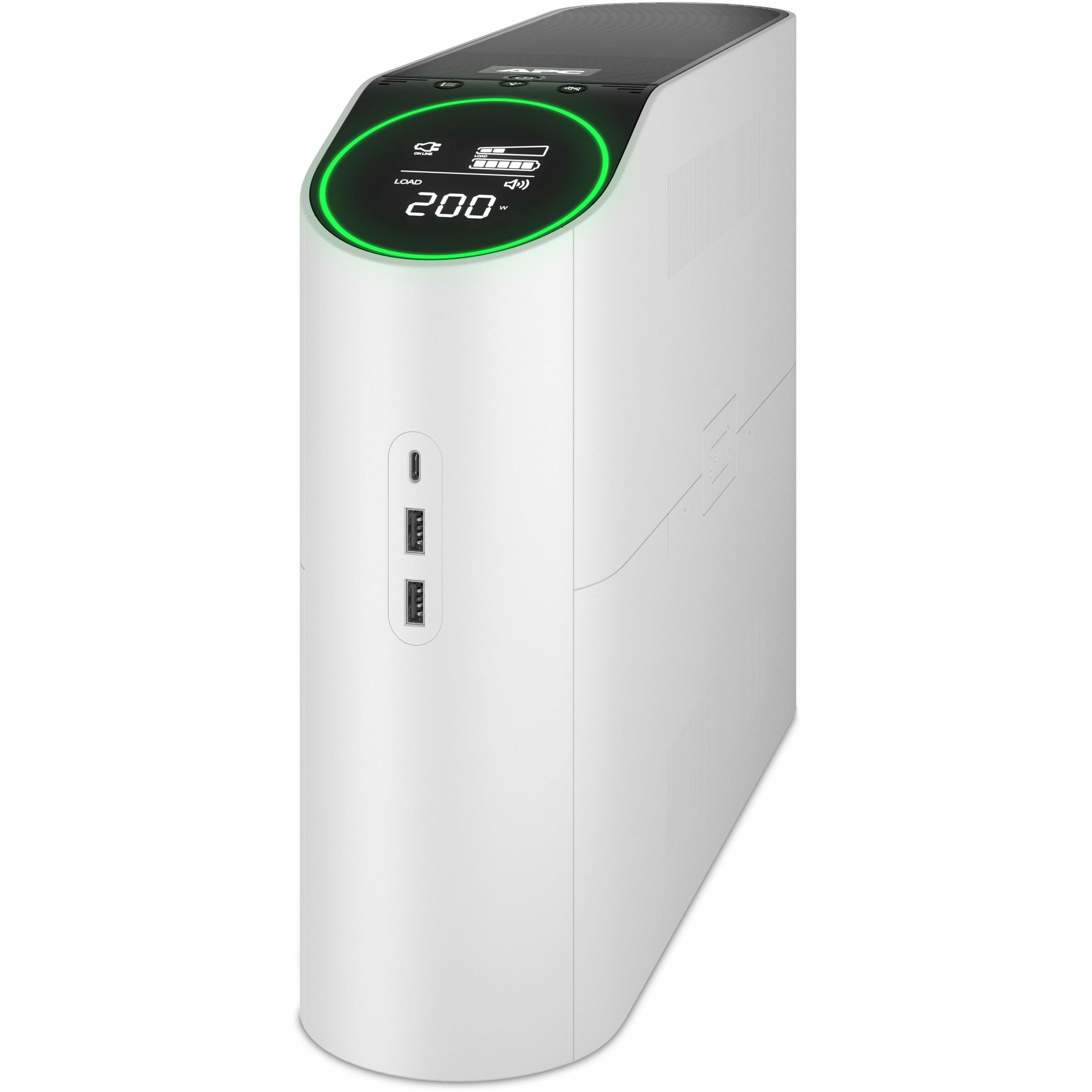 APC Gaming Back-UPS, 10 Outlet, 1500Va, Pure Sinewave, 120V, Arctic (White)
