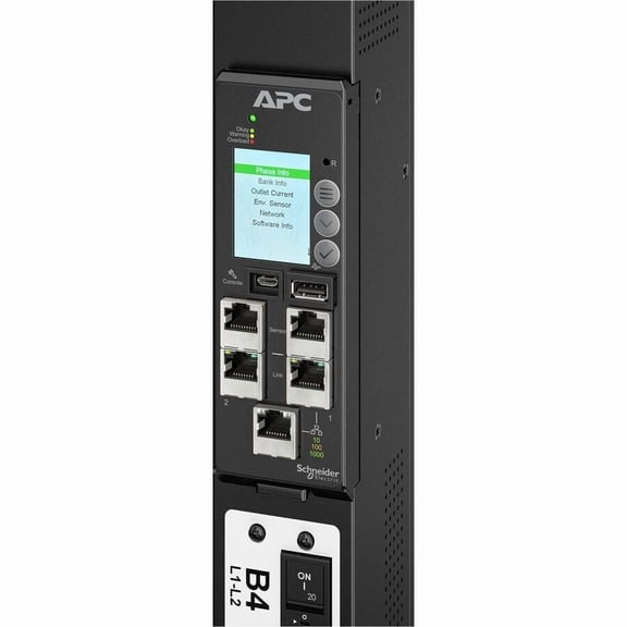 APC NetShelter Rack PDU Advanced Gen 2, Metered, 3Phase, 8.6kW, 208V 30A, L21-30P, 42 Outlet