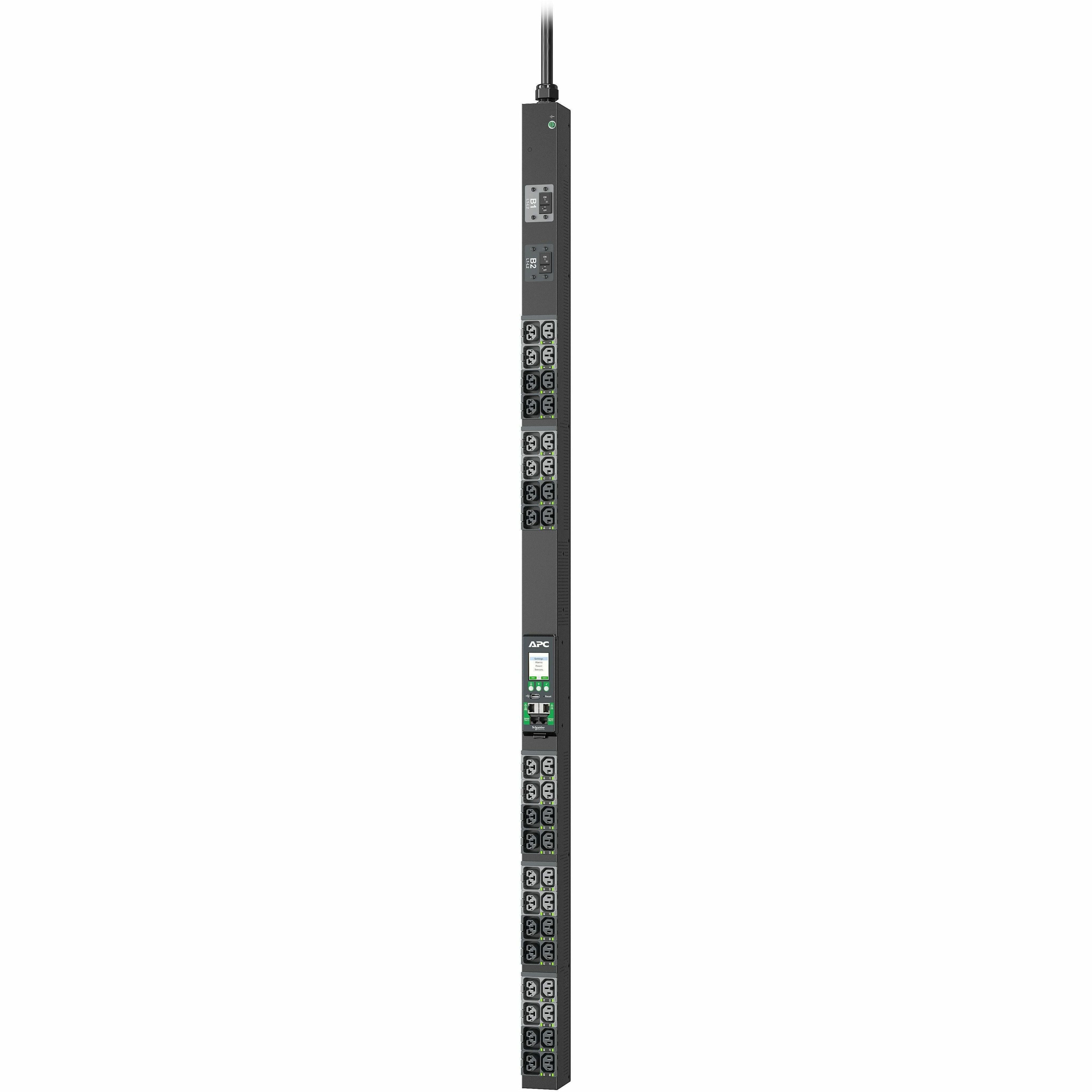 APC NetShelter Rack PDU Advanced, Switched Metered Outlet, 1Phase, 5.0kW, 208V 30A, 40 Outlets, L6-30P