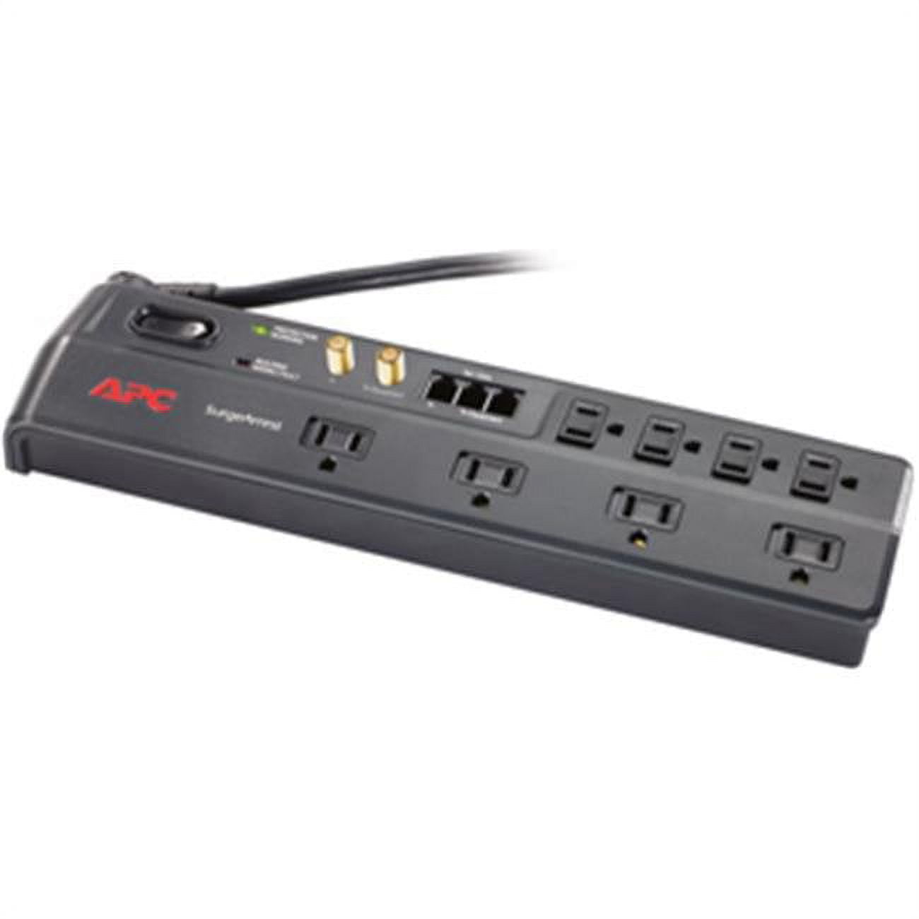 APC P8VT3 8-Outlet SurgeArrest with Telephone Splitter & Coaxial Protection
