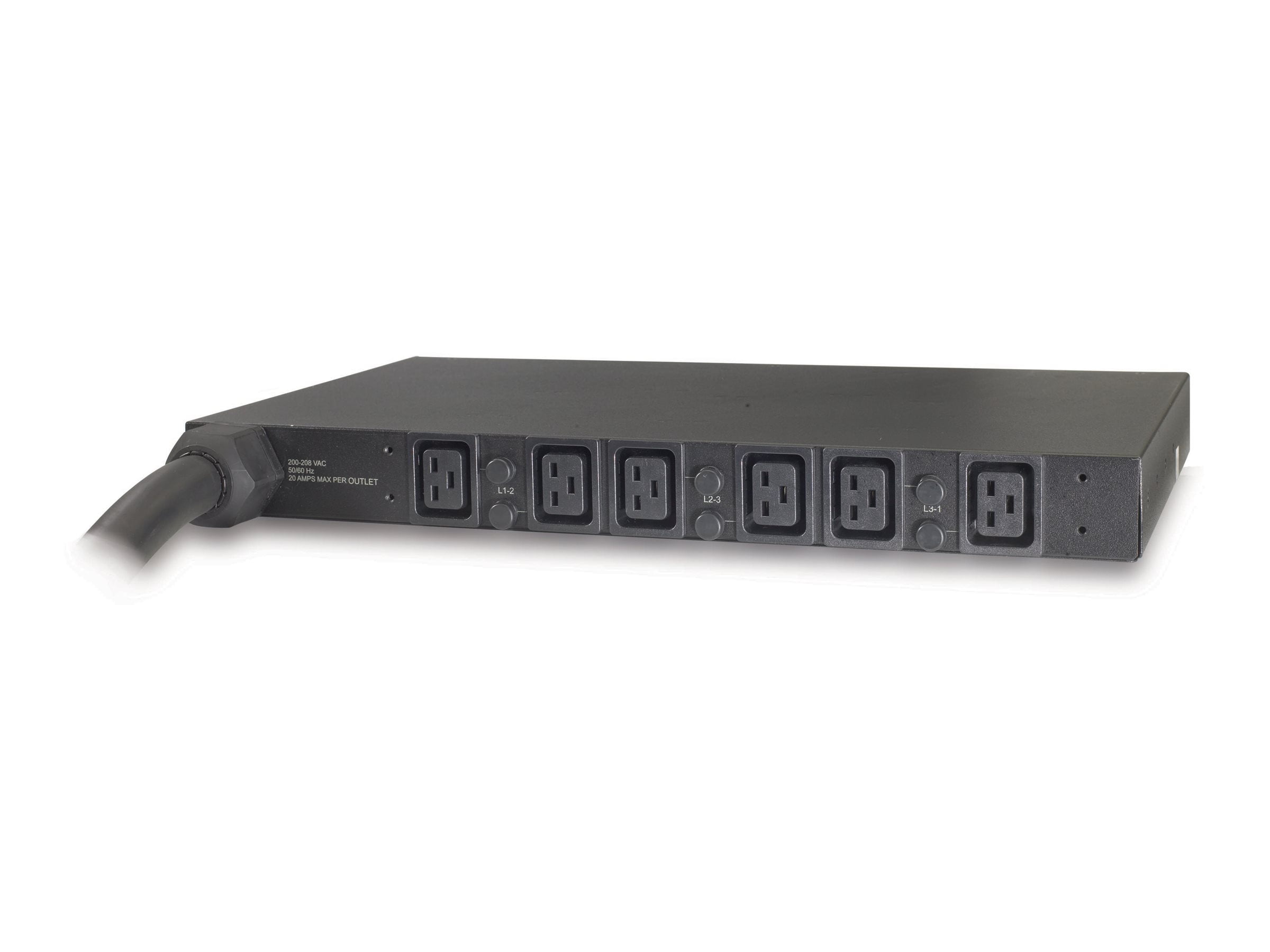 APC NetShelter Basic Rack PDU 1U 14.4kW 208V 6 C19 outlet