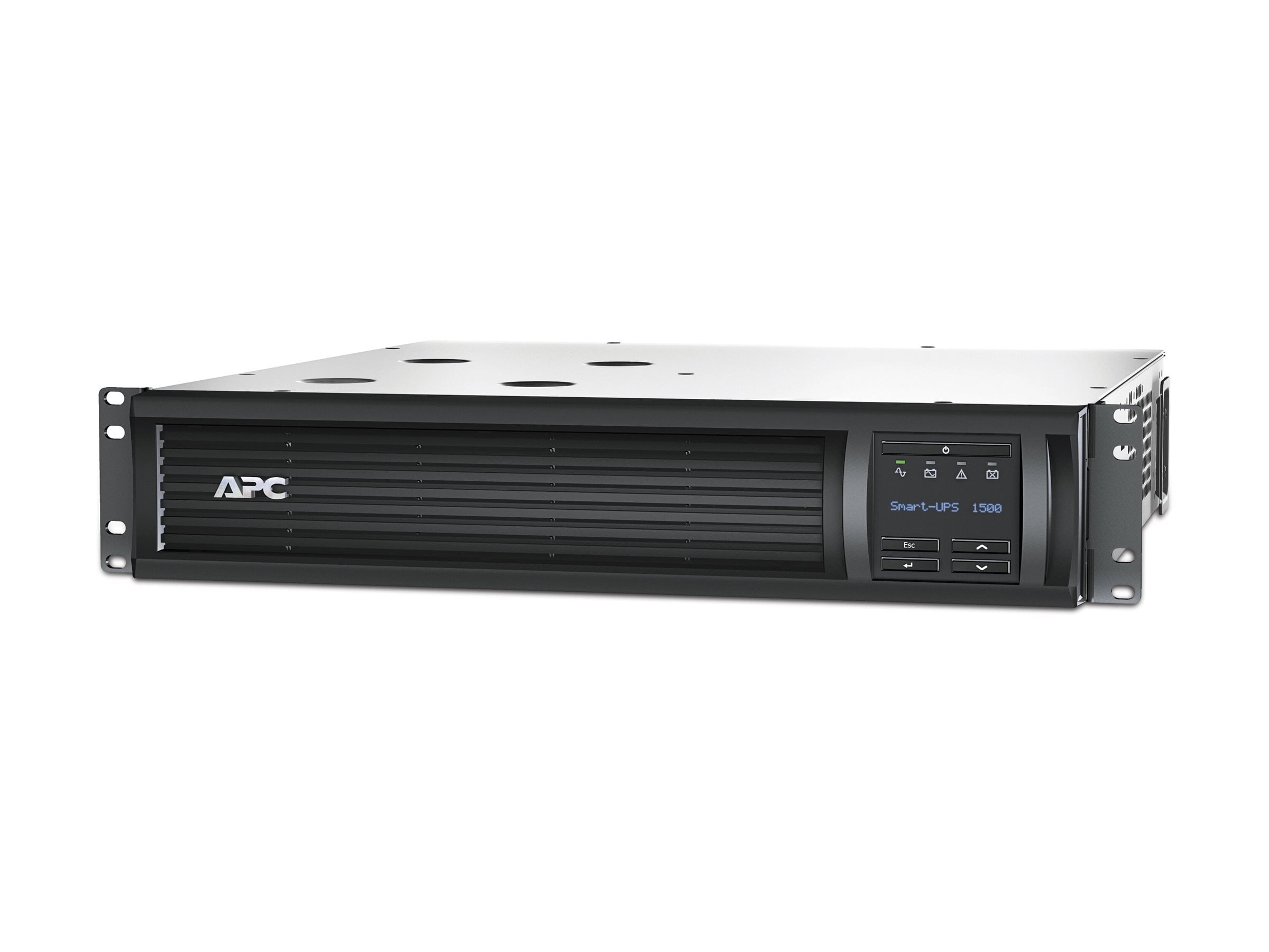 APC Smart-UPS 1500 LCD - UPS (rack-mountable) - AC 230 V - 1 kW - 1500 VA - RS-232, USB - output connectors: 6 - 2U - black - for P/N: AR4018SPX432, AR4024SP, AR4024SPX429, AR4024SPX431, AR4024SPX432, NBWL0356A