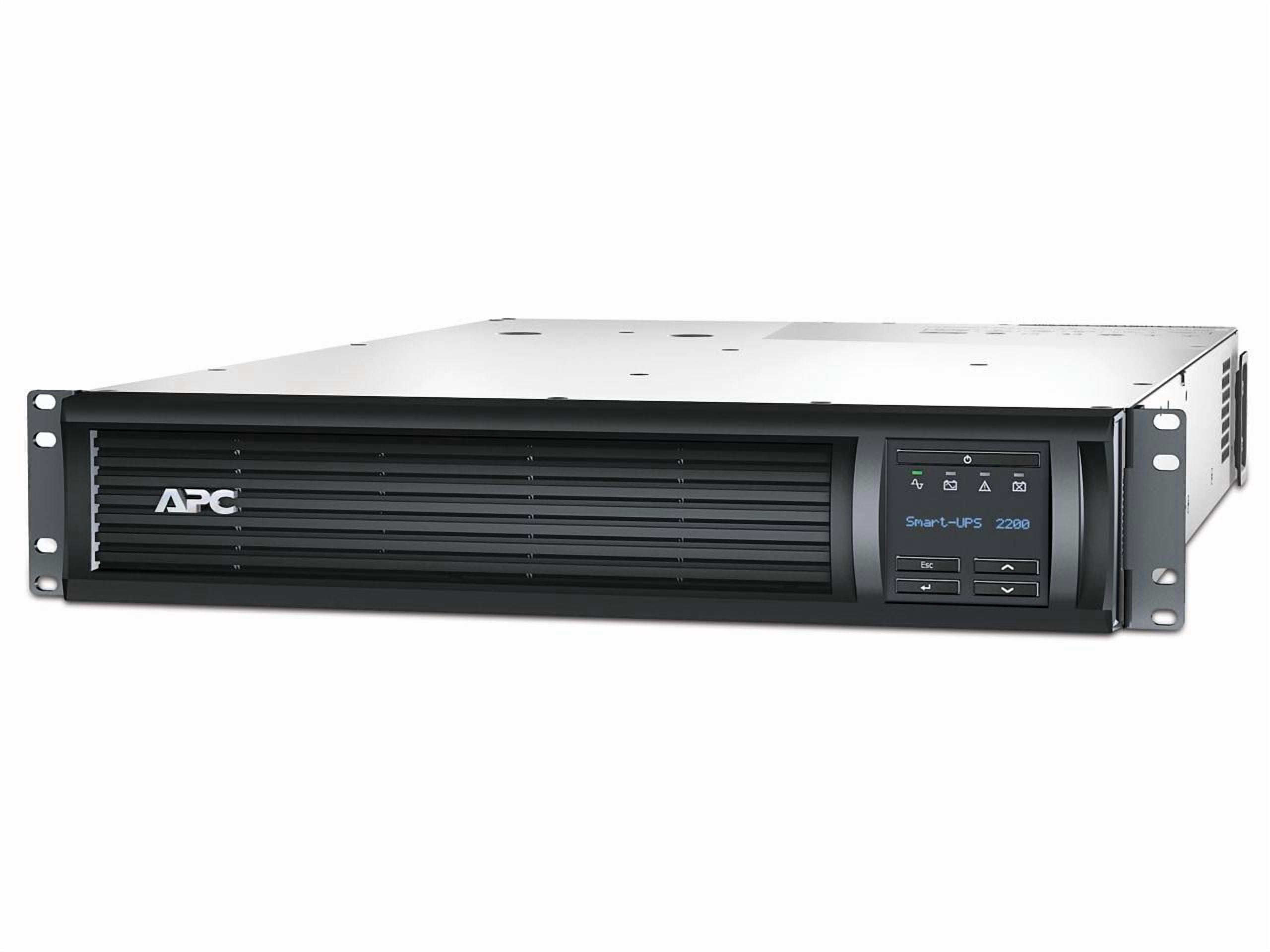 APC SMT2200RM2UNC Smart-Ups 2200Va Lcd Rm 2U - Ups (Rack-Mountable) - Ac 120 V - 1920 Watt - 2200 Va - Ethernet 10/100, Usb - Output Connectors: 8 - 2U - Black
