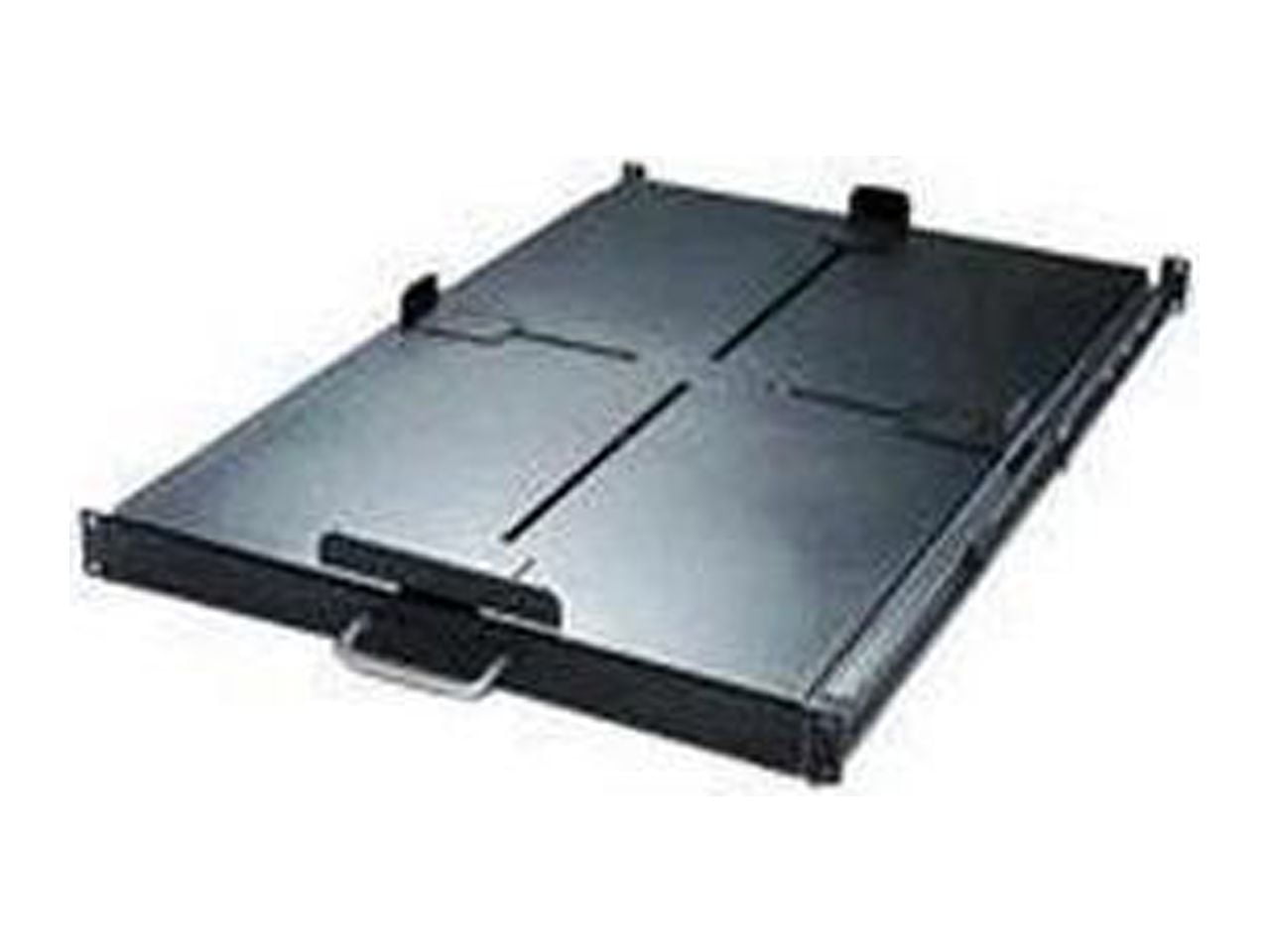 APC by Schneider Electric Sliding Shelf 200lbs/91kg Black - 1U Rack Height x 19" Rack Width - Rack-mountable - Black - 200.42 lb Static/Stationary Weight Capacity