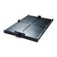 thumbnail image 1 of APC by Schneider Electric Sliding Shelf 200lbs/91kg Black - 1U Rack Height x 19" Rack Width - Rack-mountable - Black - 200.42 lb Static/Stationary Weight Capacity, 1 of 2