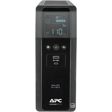 APC Sine Wave UPS Battery Backup & Surge Protector, 1350VA APC Back-UPS Pro (BR1350MS)