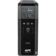 APC UPS, 1350VA Sine Wave UPS Battery Backup & Surge Protector with AVR, 2 USB Charging Ports, LCD Uninterruptible Power Supply, Back-UPS Pro Series BR1350MS