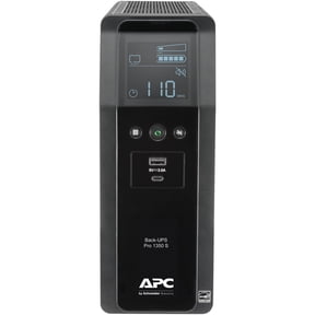 APC UPS, 1350VA Sine Wave UPS Battery Backup & Surge Protector with AVR, 2 USB Charging Ports, LCD Uninterruptible Power Supply, Back-UPS Pro Series (BR1350MS)