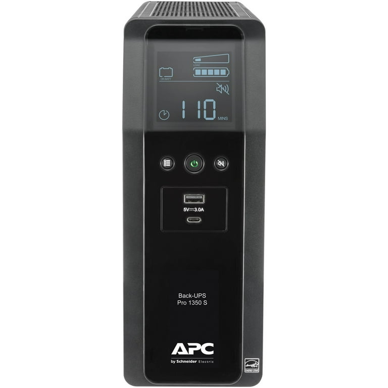 APC UPS Battery Backup & Surge Protector with USB Charger, 600VA