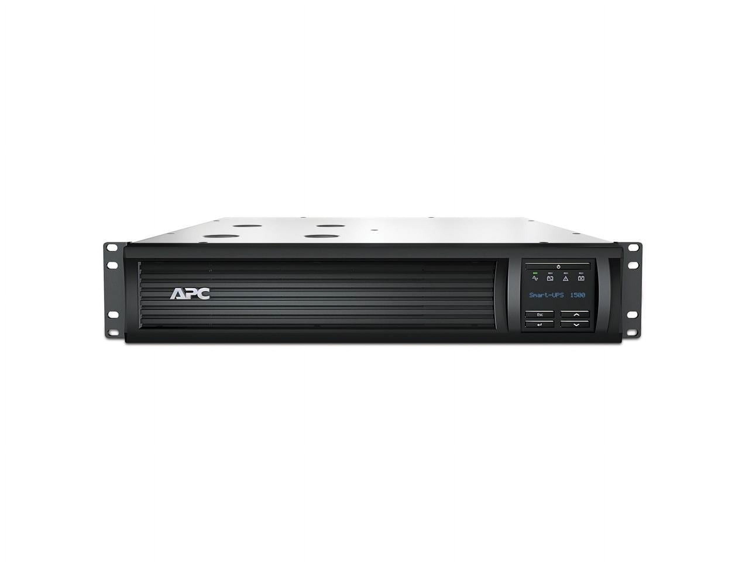 APC Smart-UPS, Line Interactive, 1500VA, Rackmount 2U, 120V, 6x NEMA 5-15R outlets, SmartConnect Port+Network Card, AVR, LCD
