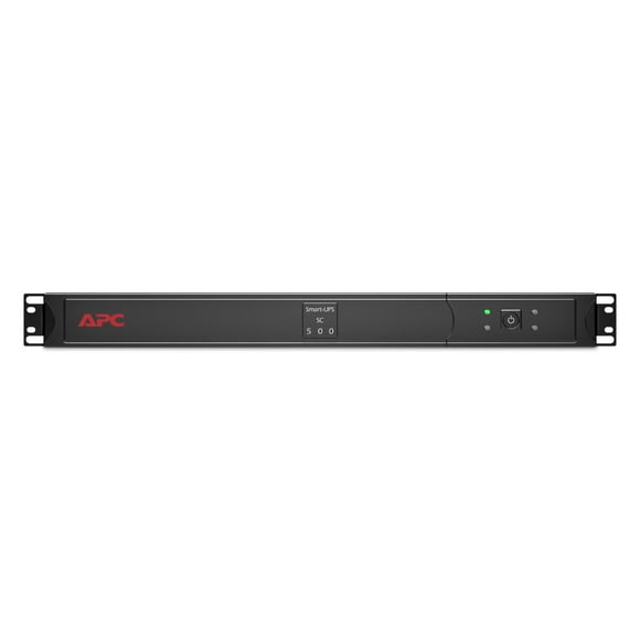 APC Smart-UPS, Line Interactive, 500VA, Rackmount 1U, 120V, 4x NEMA 5-15R outlets