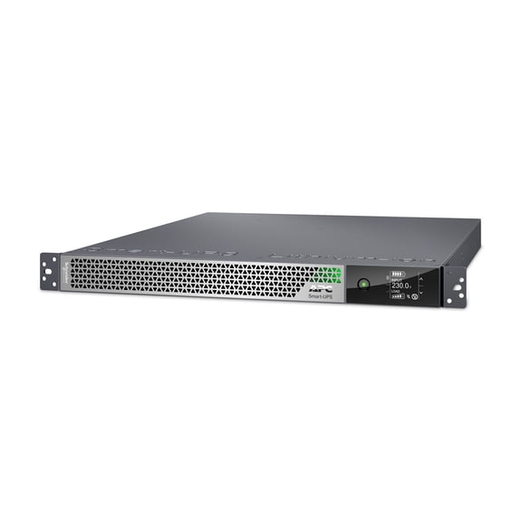 APC Smart-UPS Ultra On-Line, 3000VA, Lithium-ion, Rack/Tower 1U, 208/230V, 3x C13, 2x C19 IEC outlets, Network Card, Extended runtime, W/rail kit - 1U Rack-mountable - 1.50 Hour Recharge - 4.60 Min...